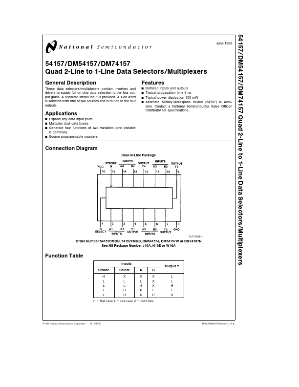 DM54157 National Semiconductor