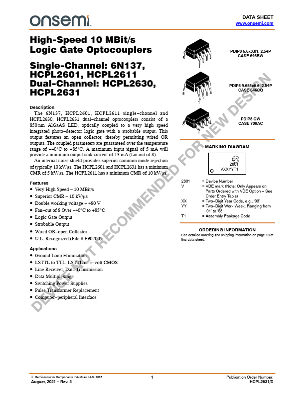 HCPL2630 ON Semiconductor
