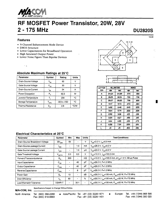 DU2820S Tyco Electronics