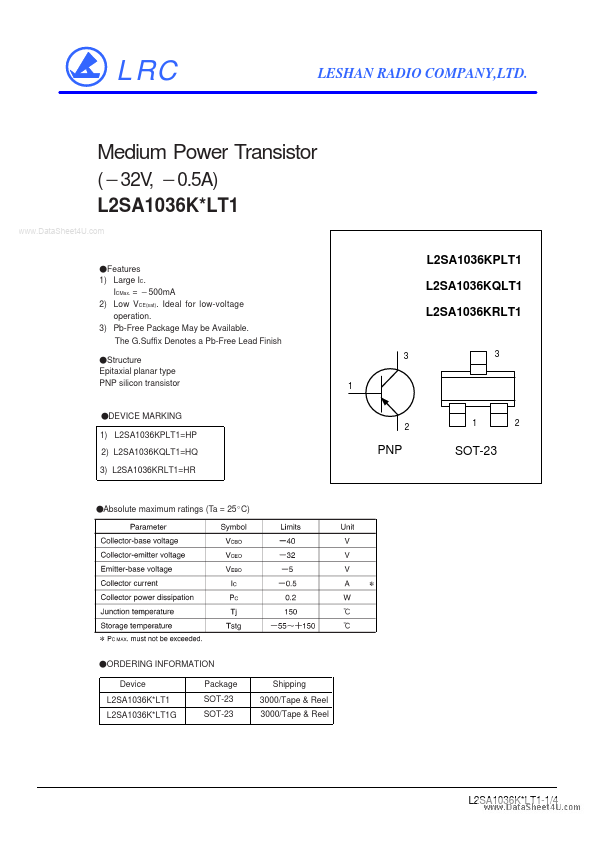 L2SA1036KxLT1