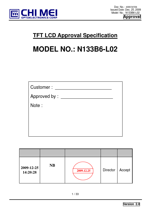 <?=N133B6-L02?> डेटा पत्रक पीडीएफ