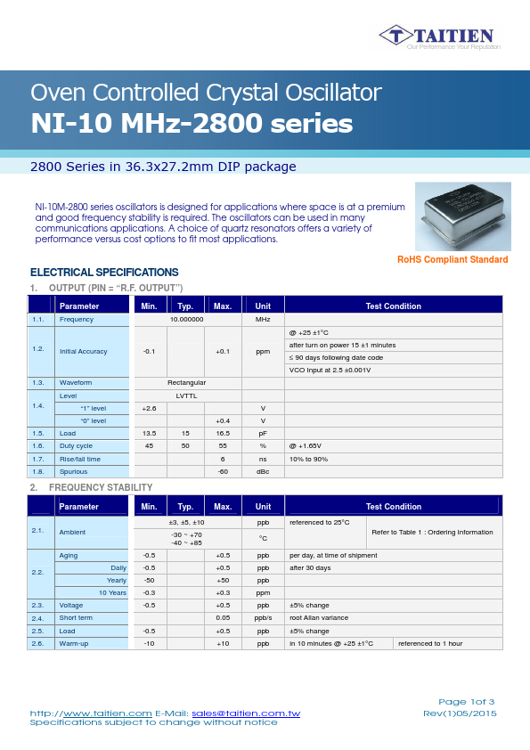 <?=NI-10M-2855?> डेटा पत्रक पीडीएफ