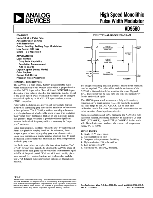 AD9560 Analog Devices
