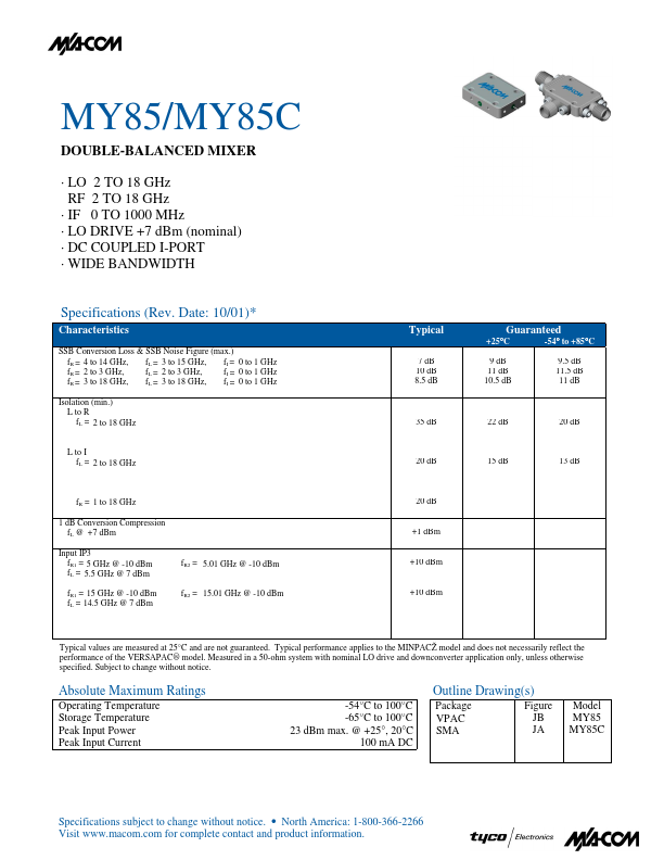 <?=MY85C?> डेटा पत्रक पीडीएफ