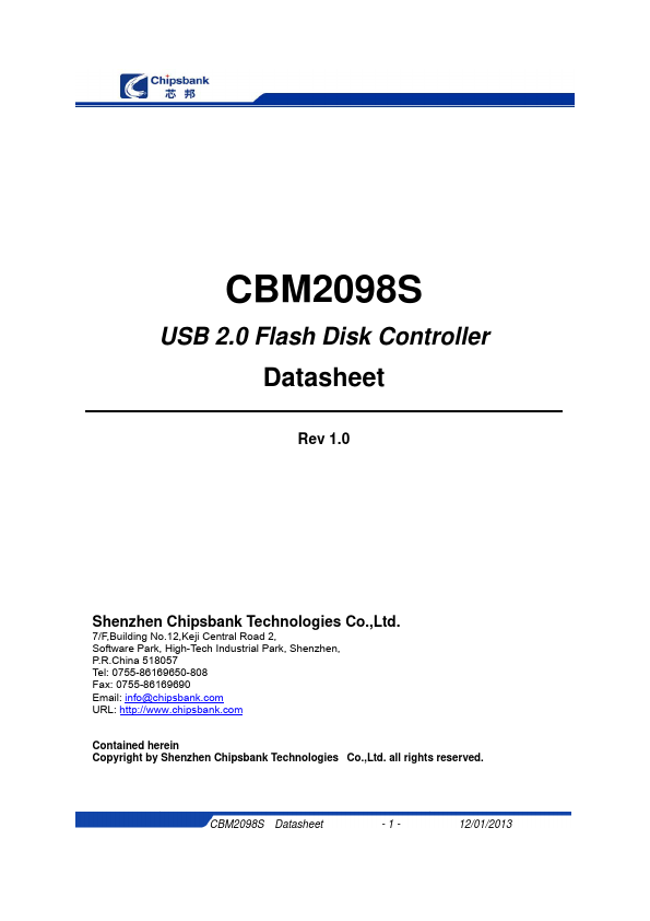 CBM2098S Chipsbank