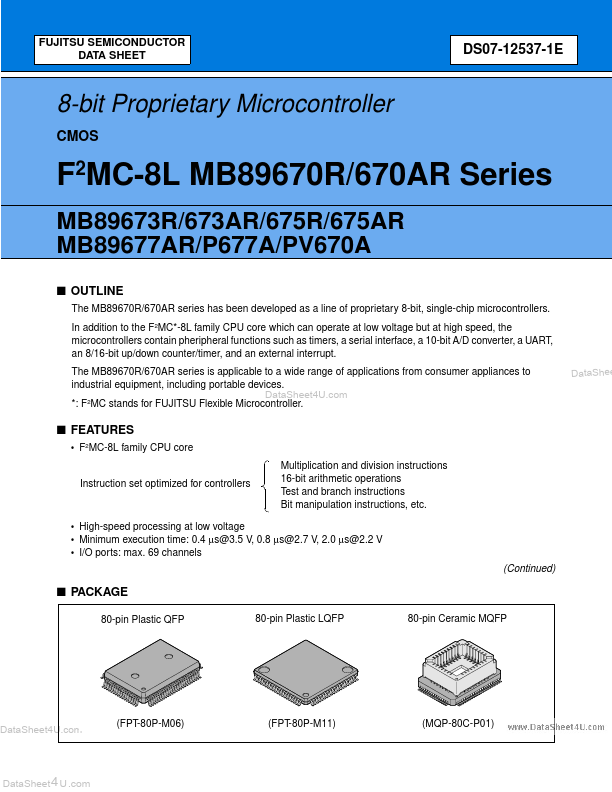 MB89675AR Fujitsu Media Devices