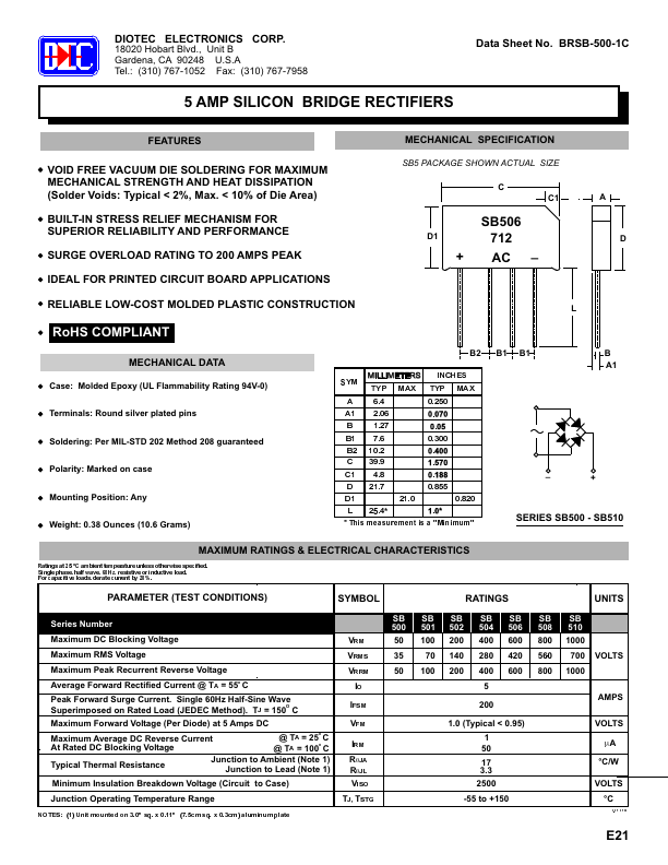 SB504 DIOTEC