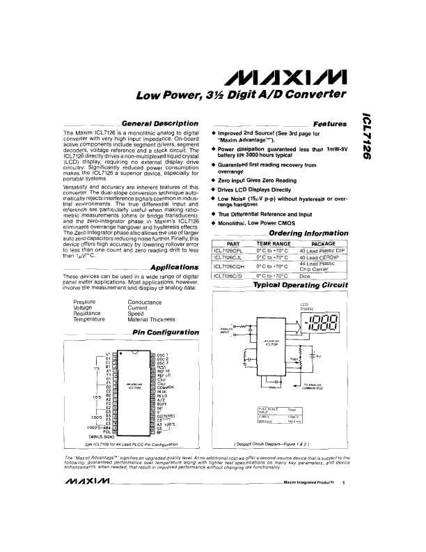 MAX7126 Maxim Integrated