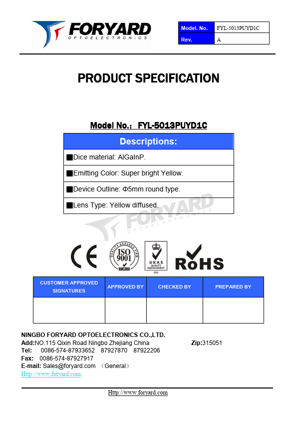 FYL-5013PUYD1C