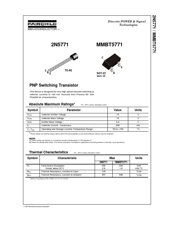 2N5771 Fairchild Semiconductor