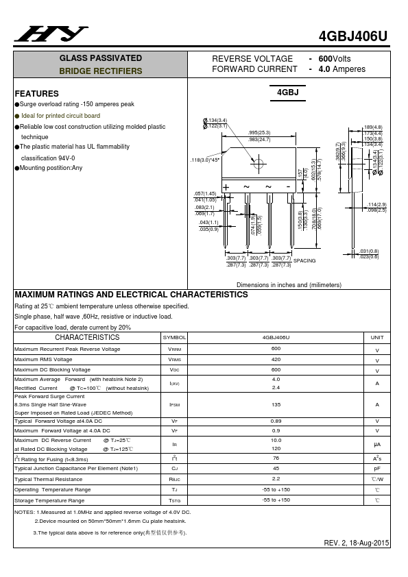 4GBJ406U HY ELECTRONIC