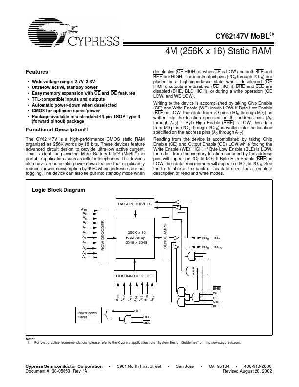 CY62147VLL-70ZI