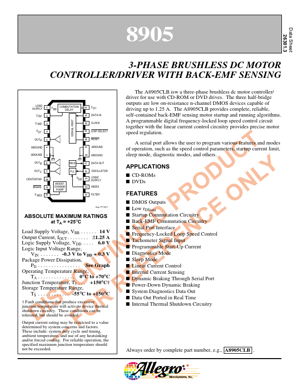 8905 Allegro MicroSystems