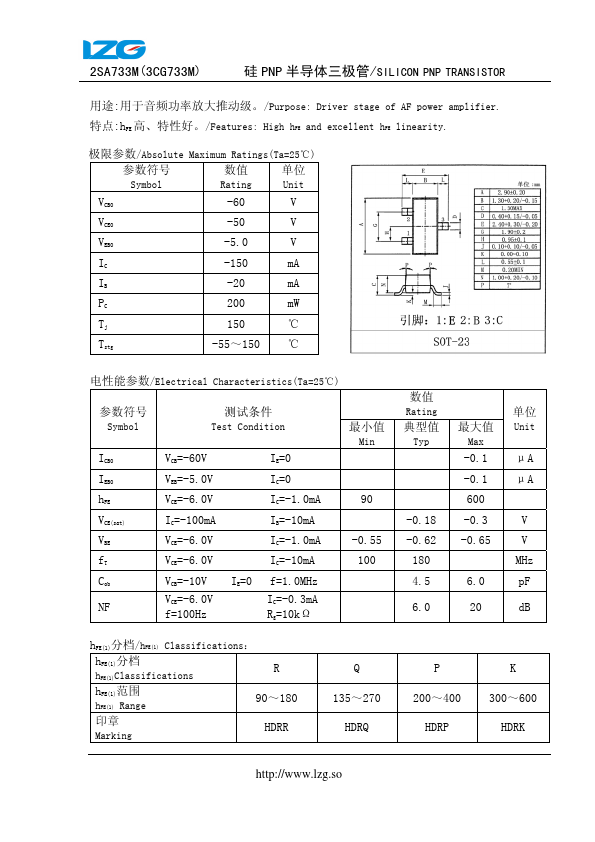 <?=3CG733M?> डेटा पत्रक पीडीएफ