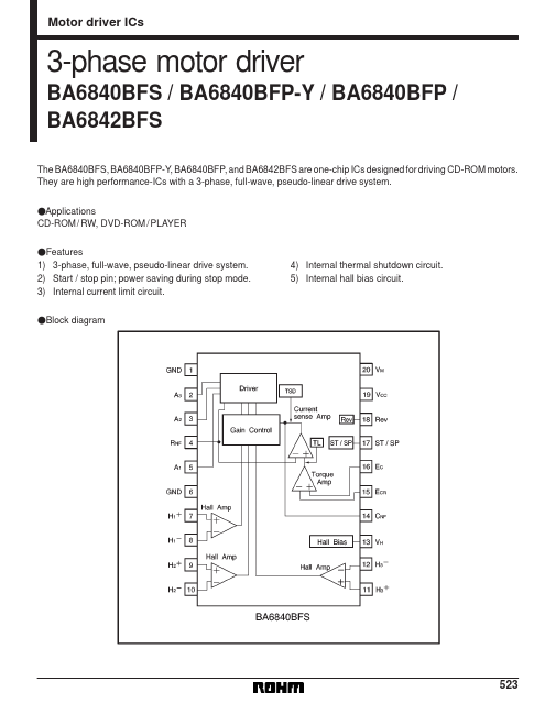 <?=BA6840BFP?> डेटा पत्रक पीडीएफ