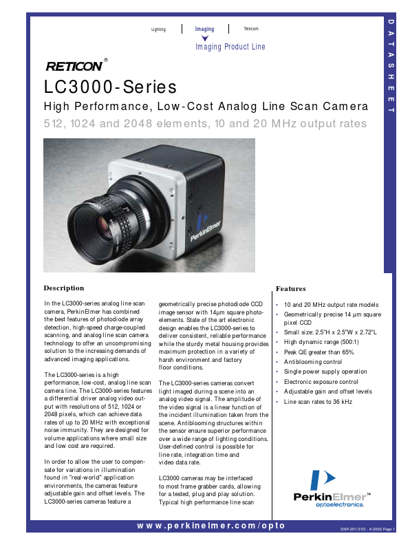 LC3011PGC-022 PerkinElmer Optoelectronics