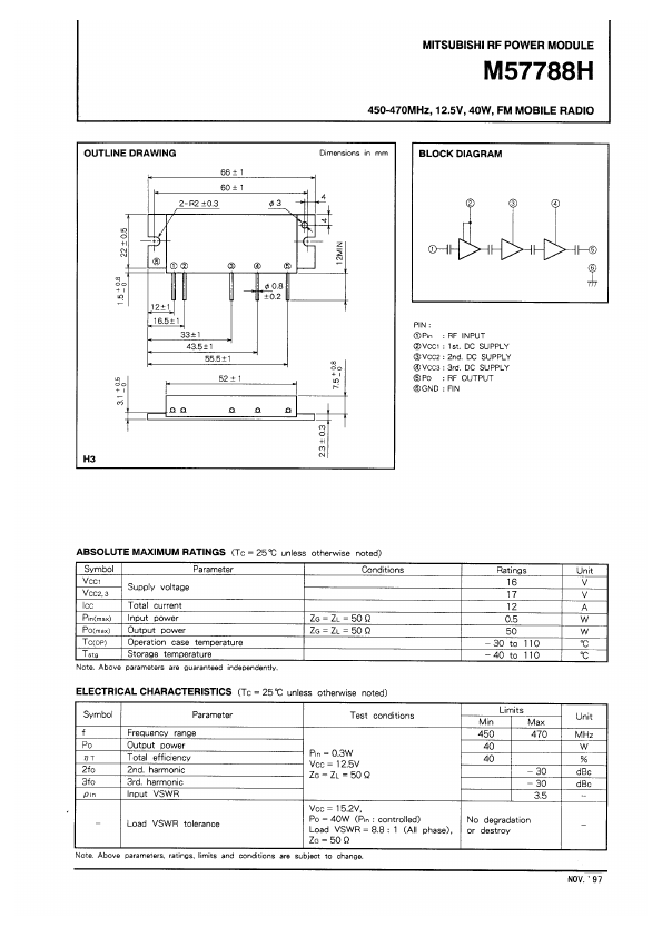 M57788H Mitsubishi