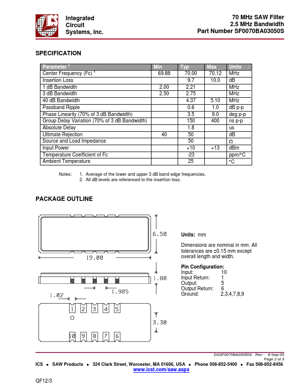 SF0070BA03050S