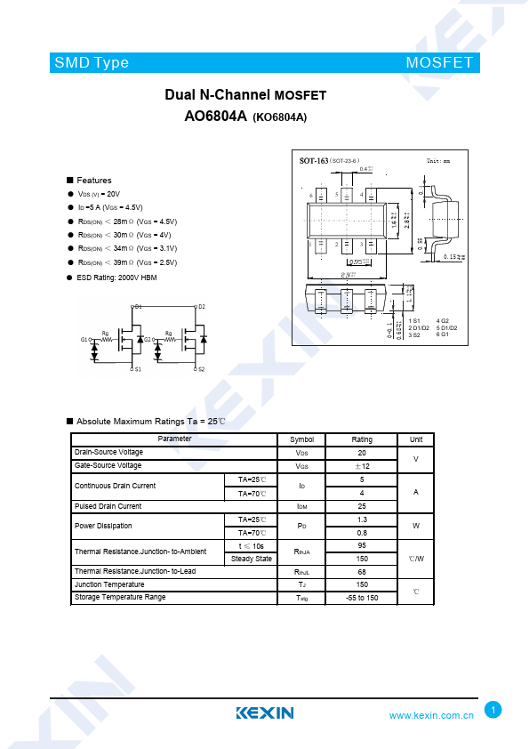 AO6804A Kexin