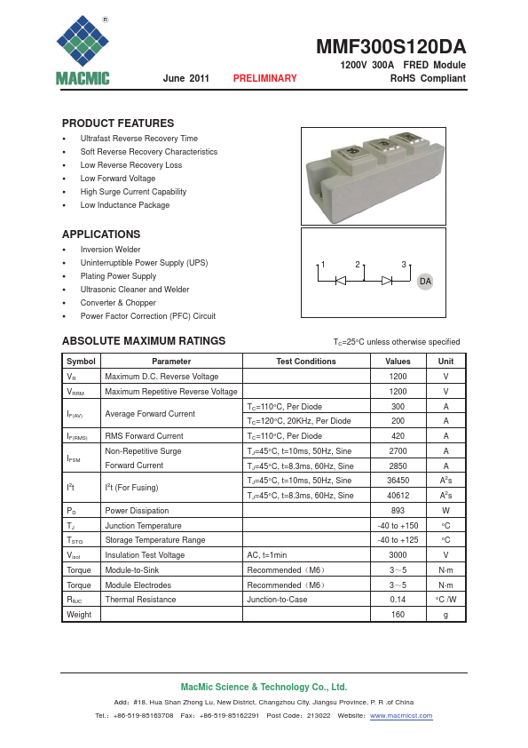 MMF300S120DA