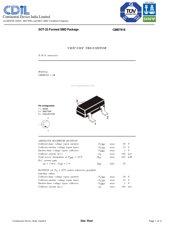 <?=CMBT918?> डेटा पत्रक पीडीएफ