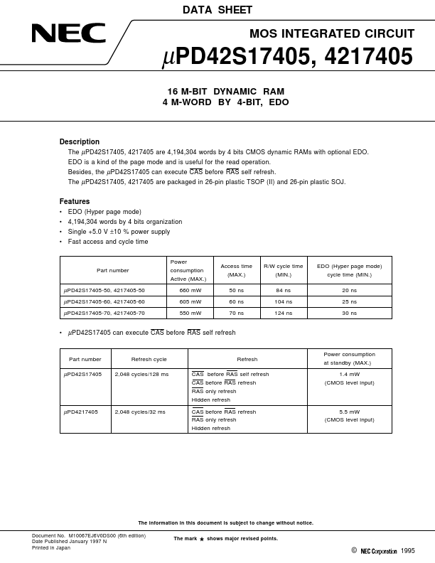 <?=UPD4217405-60?> डेटा पत्रक पीडीएफ