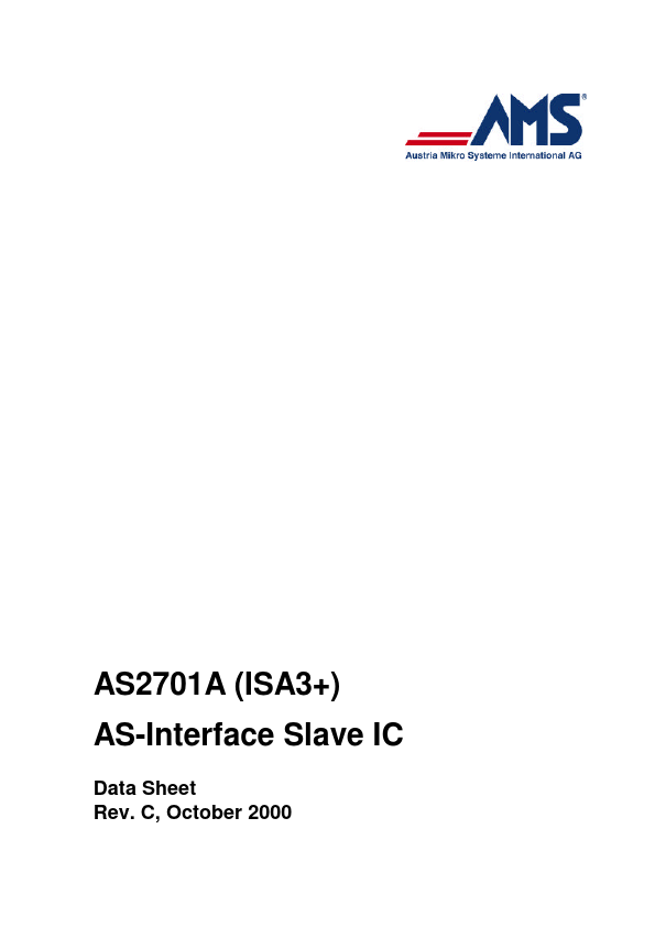 AS2701A austriamicrosystems AG