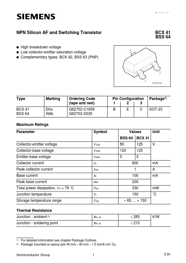 Q62702-C1659 Siemens Semiconductor Group