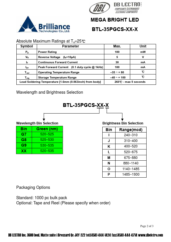 BTL-35PGCS-xx-x