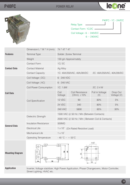 P40FC-1C-24VDC