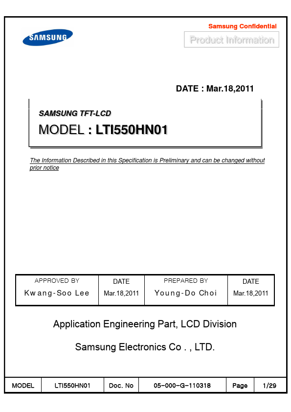 <?=LTI550HN01?> डेटा पत्रक पीडीएफ