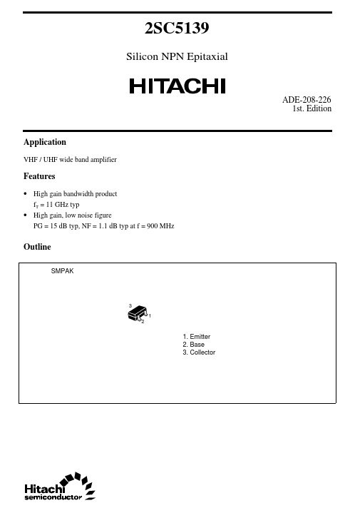 2SC5139 Hitachi Semiconductor