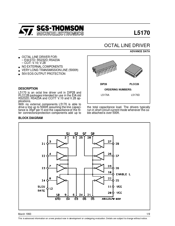 <?=L5170A?> डेटा पत्रक पीडीएफ