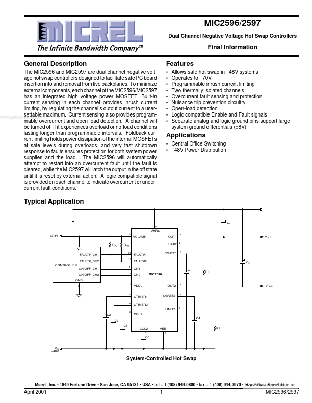 MIC2596 Micrel Semiconductor