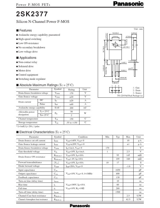 K2377 Panasonic