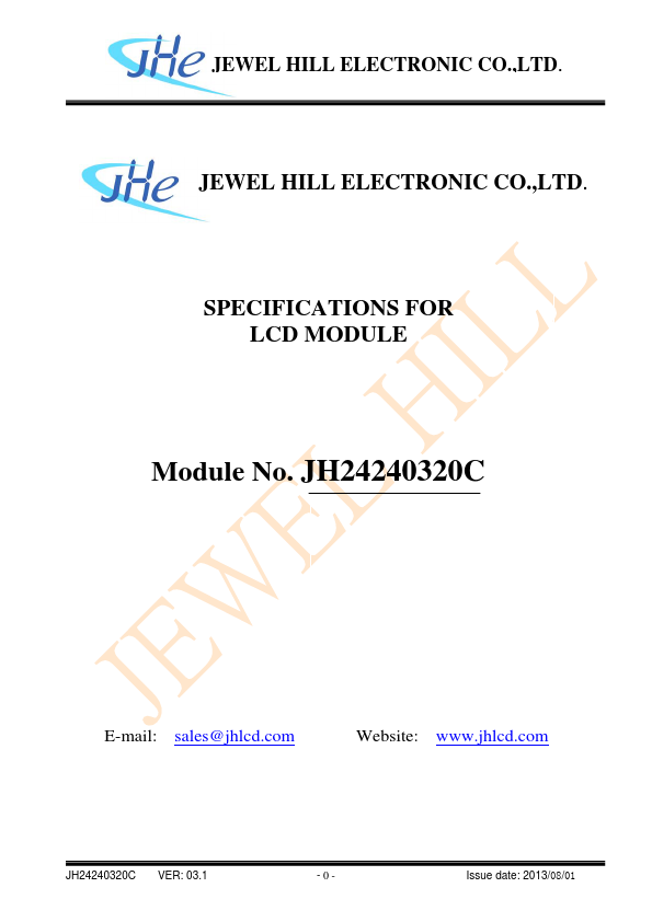 JH24240320C JEWEL HILL ELECTRONIC