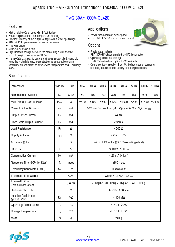 <?=TMQ600A-CL420?> डेटा पत्रक पीडीएफ