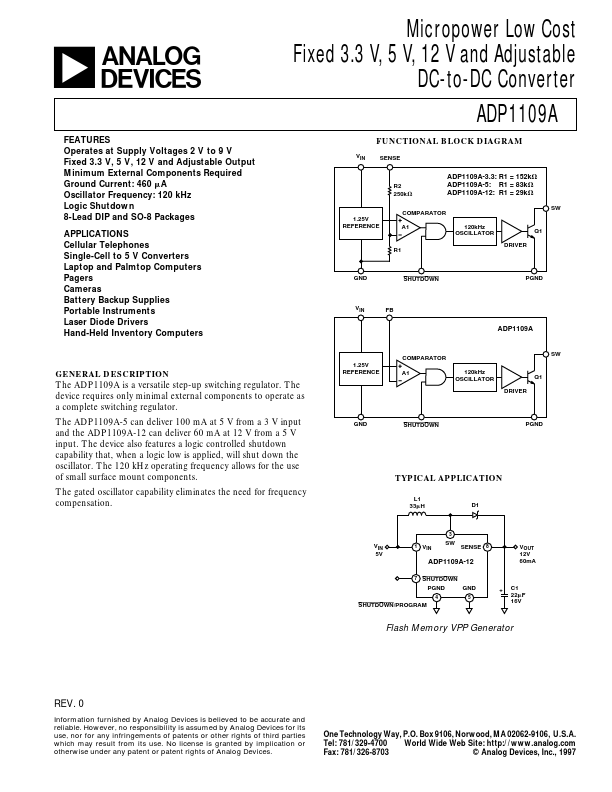 ADP1109A Analog Devices