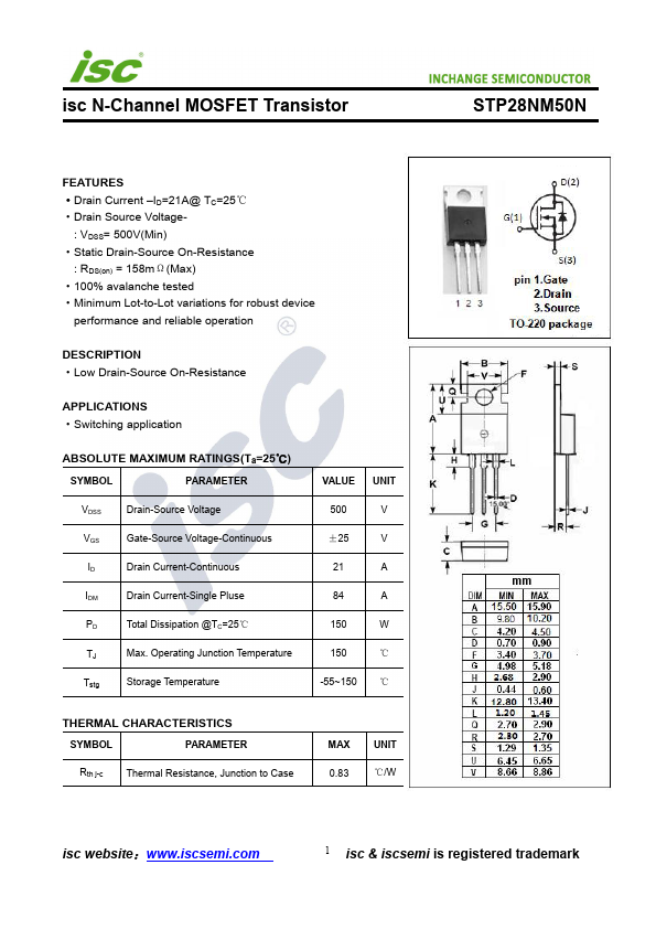 STP28NM50N