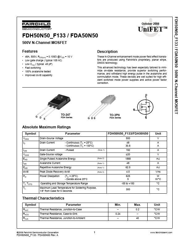 FDH50N50