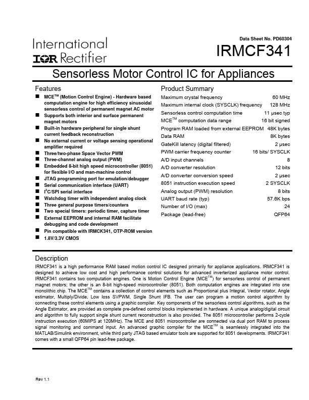 IRMCF341 International Rectifier