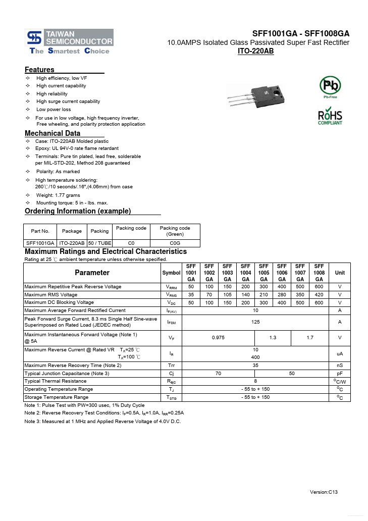 SFF1003GA