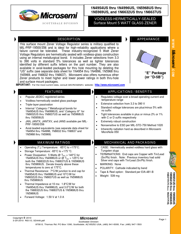 1N4971US Microsemi