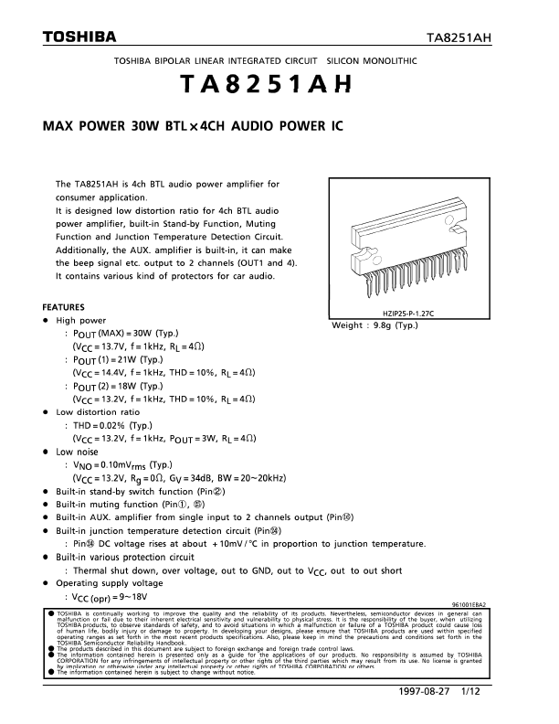 TA8251AH Toshiba