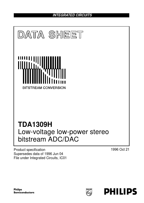 <?=TDA1309H?> डेटा पत्रक पीडीएफ