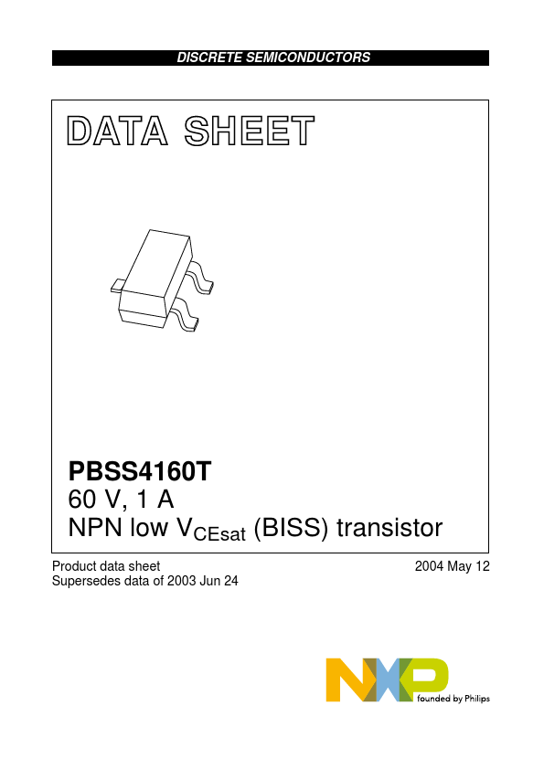 <?=PBSS4160T?> डेटा पत्रक पीडीएफ