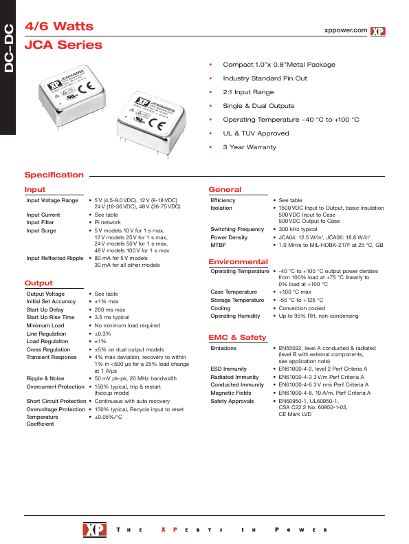 JCA0605S15 XP Power