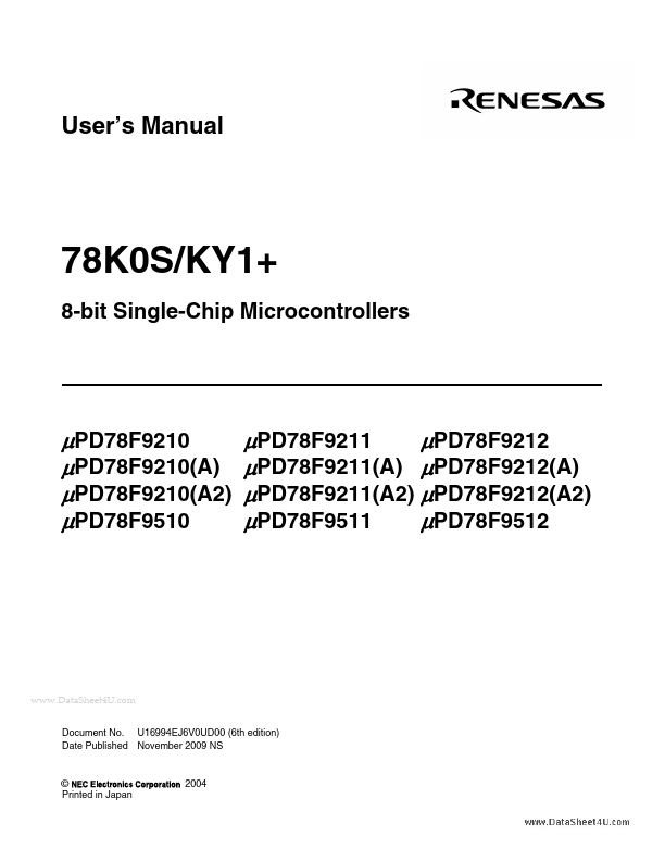 <?=78F9212?> डेटा पत्रक पीडीएफ