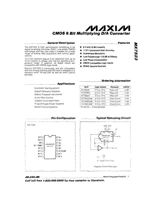 MX7523 Maxim