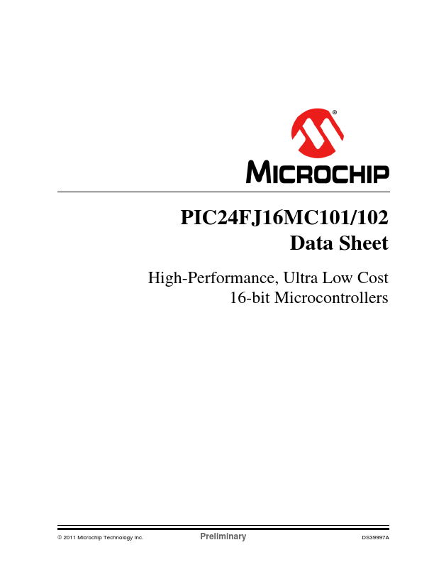 PIC24FJ16MC101 Microchip